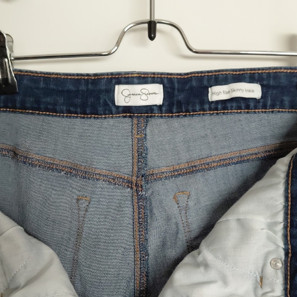 Jessica Simpson High Rise Skinny Ankle Jeans - Blue